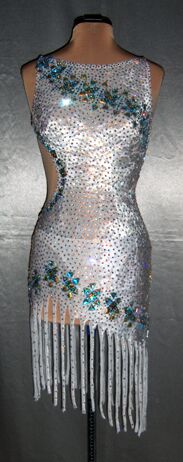 Crystal Heaven latin ballroom dress